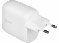 Belkin WCB010vfWH Belkin Duální 60W USB-C Power Delivery PPS nástěnná nabíječka, bílá