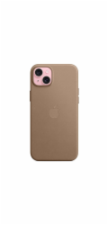 Apple z tkaniny FineWoven s MagSafe na iPhone 15 Plus, kouřová MT473ZM/A iPhone 15+ FineWoven Case with MS - Taupe