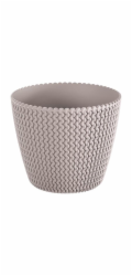 Hrnec Prosperplast Splofy DSP160, V 15,7 cm, hnědý
