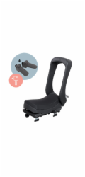 URBAN IKI Junior boot seat BLACK/BLACK SET zámek na klíč