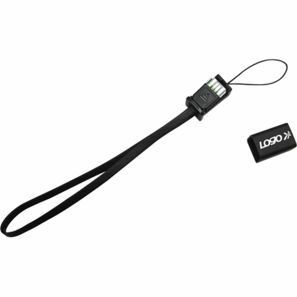Logo USB kabel (2.0)  USB A samec - micr