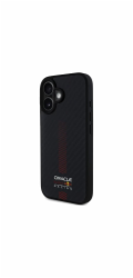 Pevné pouzdro Red Bull RBHMP16M24CFGSMK iPhone 16 Plus 6.7 černo/černé Carbon Fiber Power Bar MagSafe
