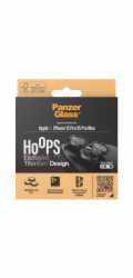 PanzerGlass Hoops - Chránic na objektiv pro mobilní telefon - sklo - barva rámu cerná - pro Apple iPhone 15 Pro, 15 Pro Max