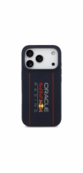 Red Bull Silicone Vertical Logo MagSafe Zadný Kryt pre iPhone 17 Pro Max modrý