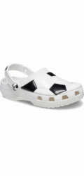 Crocs Dětské dřeváky Classic Soccer Ball Clog 210157-103 bílé 28/29