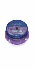VERBATIM DVD+R(25-Pack)Spindl/MattSlvr/16x/4.7GB