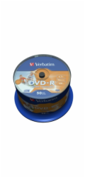 VERBATIM DVD-R(50-Pack)Cake/Print/16x/4.7GB/NoID