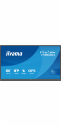 iiyama ProLite TN8605A-B1AG - 86" Trída úhloprícky (85.6" zobrazitelný) displej LCD s LED podsvícením - interaktivní digital signage - s dotyková obrazovka (multi touch) / volitelná funkce PC slotu - 
