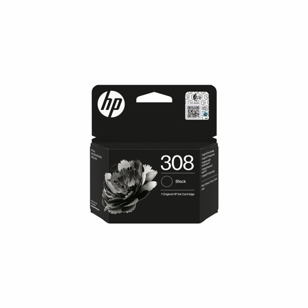 HP 308 - Cerná - originální - inkoustová cartridge - pro ...