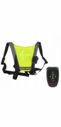 Reflexní vesta TnB s LED signálními světly a dálkovým ovládáním na koloběžku / Umledbag2
