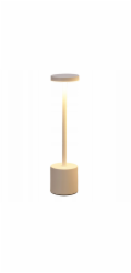 Home Styling Collection Stolní lampa pro domácnost s LED diodami a dobíjecí baterií, kovová, 34 cm