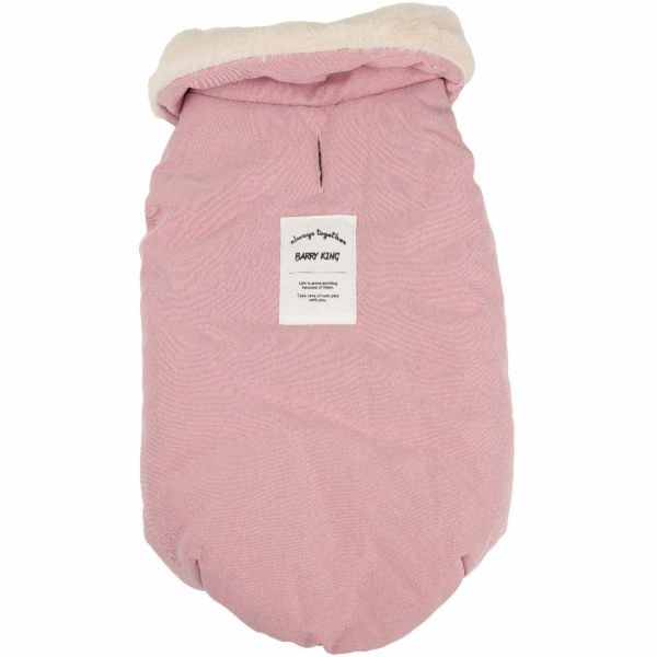 Barry King Růžová psí bunda s límcem, velikost 4XL 65