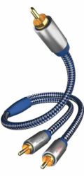 in-akustik Premium Y Subwoofer Kabel Cinch - 2x Cinch 2,0 m