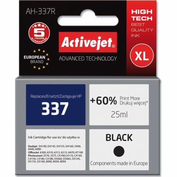 Activejet Inkoust AH-337R (náhradní inkoust HP 337 C9364E...