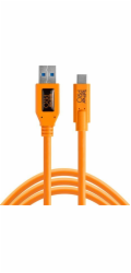 Tether Tools USB 3.0 zu USB-C 4,60m oranzova