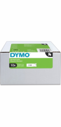 Dymo D1 ORIGINAL etiketovací páska VALUE PACK, černá na bílé, 19mm x 7m