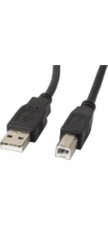 Kabel USB-A(M)->USB-B(M) 2.0 0.5M CZARNY