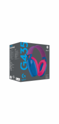 Logitech G435 LIGHTSPEED - bezdrôtové herné slúchadlá - modrá/malinová