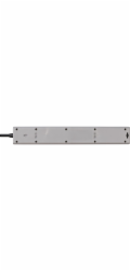 Brennenstuhl Steckdosenleiste 5-fach (grau/schwarz, 1,5 Meter, 2x USB-A, 1x USB-C Power Delivery)