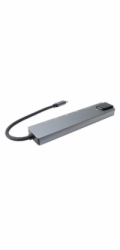 PremiumCord Adaptér USB-C na HDMI + USB3.0 + USB2.0 + PD + SD/TF + RJ45