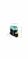 Nespresso XN 9204 Vertuo pop  Aqua Mint               by Krups