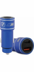 BMW charger BMCCMUSBCB PD-QC 3.0 BMW nabíječka PD-QC 3.0 20W Fast Charge modrá M Edition