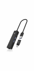 Hub IB-HUB1439-LAN 4v1 HUB, 1x USB-C, 2xUSB-A, 1x LAN