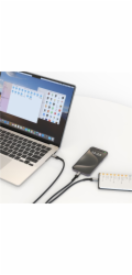 Swissten nabíjecí kabel 2v1 USB-C / USB-C + lightning 100w 1,5 m černý