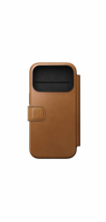 NOMAD pouzdro Modern Leather Folio Magsafe pro iPhone 17 Pro - English Tan