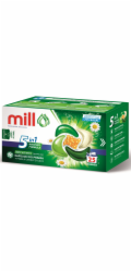 MILL PRO Kapsle 5k na praní + změkčující perličky UNIVERSAL 25 ks (hromadné balení 8 ks)