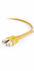 Gembird patch kabel S/FTP Cat. 6A LSZH, 5 m, žlutý