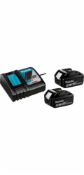 Makita Power Source Kit 199480-6 2x BL1860B + DC18RC