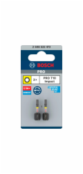 Otočné bity T10 Bosch 25 mm 2 ks. 2608522472
