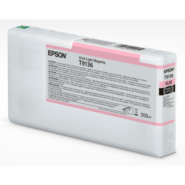 Epson T9136 Vivid L. Magenta InkCartridge (200ml)