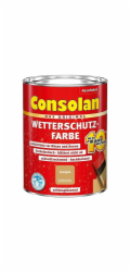 Consolan povětrnostně odolná barva pískově žlutá saténově lesklá 750 ml
