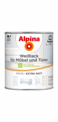 Alpina bílý lak na nábytek a dveře, matný, 750 ml