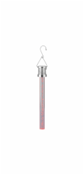 Solární závěsná LED tyč červená O 3 cm x 22 cm