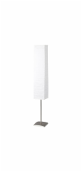 Stojací lampa Brilliant Nerva stříbrno-bílá