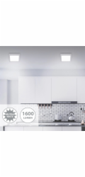 LED stropní a nástěnná lampa Briloner, ohnivě chromová, matná