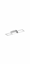 LED stropní svítidlo Reality, 1 žárovka, pevný nikl matný, 60 cm x 13 cm