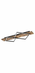 Stropní LED svítidlo Eglo Boyal Black Rustic 78 cm x 40 cm