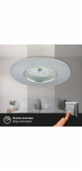 Zapuštěné LED bodové svítidlo Briloner Attach Dim, 3 ks, hliník, O 7,5 cm