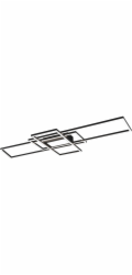 Stropní LED svítidlo Trio Irvine 105 cm x 42 cm antracit