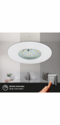 Briloner LED zapuštěné bodové světlo Attach Dim 3 kusy v balení, bílé O 7,5 cm