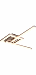 Stropní LED světlo Reality Viale 54,4 cm x 5 cm x 16 cm, matný nikl
