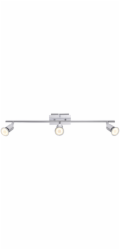 Stropní LED bodové svítidlo Torella se 3 žárovkami, chrom, 3xGU10, 3,5W, teplá bílá, 370lm, cca 60,5 cm