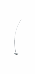 LED stojací lampa Solo, kartáčovaný hliník