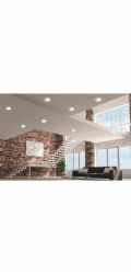 Trio LED zapuštěné bodové světlo Aura 10W 1040 lm Chrom