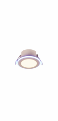 Trio LED zapuštěná světla Argus 1 světlo bílá matná O 8,2 cm