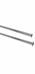 Kirchhoff spojovací trubka s dvojitým rozšířením O 10 mm x 300 mm chromovaná